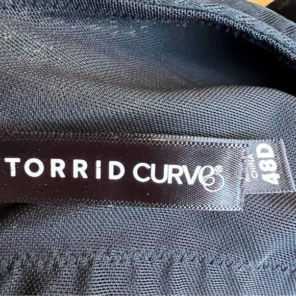 Torrid Black Simply Spacer Lightly Lined Lace 360° Back Smoothing Bra 48 D - Picture 6 of 9